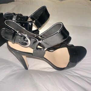 Karl Lagerfeld Black Strappy Heels